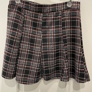 Plaid mini skirt
